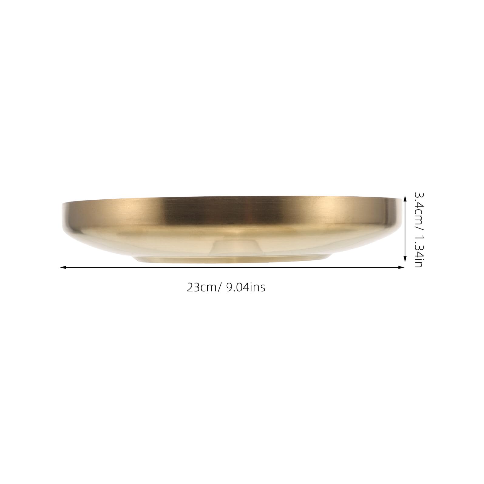 Cuenco Resistente y Elegante Dorado Decorativo Grande Acero Inoxidable Llaves y Joyas Organizador para Llaves y Joyas para Entradas y Vestíbulos