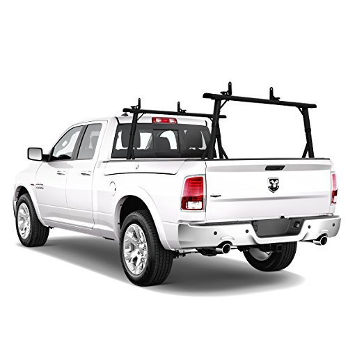 Vantech Compatible with Dodge RamBox P3000 Aluminum Ladder Rack 55" Cross Bars Black