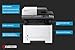 Kyocera ECOSYS M2640idw All-in-One Monochrome Laser Printer (Print/Copy/Scan/Fax), 42 ppm, Up To Fine 1200 dpi, Gigabit Ethernet Wireless & Wi-Fi Direct, HyPAS capable, 4.3in Touchscreen Panel, 512 MB