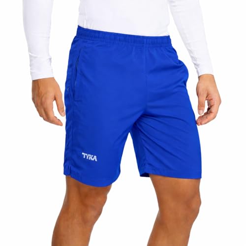 Image of TYKA Mycra Shorts for Men | Polyester Training Shorts | Quick Dry Gym Running Sports Wear Black