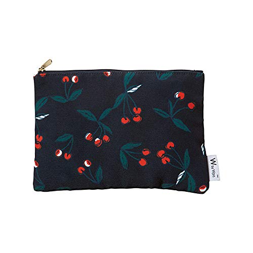 ワールドパーティー(Wpc.)レイングッズ チェリーネイビー - フラットポーチ W010-071チェリーNV