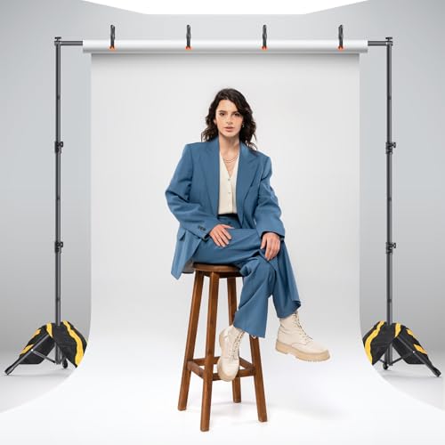 Backdrop Stand Kit - 6 Widths, 10x7.5ft Adjustable Background Stand for Parties & Studio Photography – Image 8