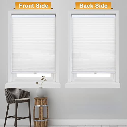 Allesin Cellular Shades, Light Filtering Shades, Cordless Honeycomb Blinds For Windows, Perfect For Bedroom/Office/Nursery, White - 34" X 36" #TOP5