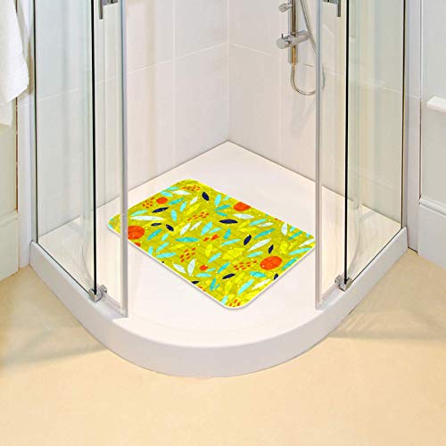 Tapis de bain antidérapant fruits orange citron 35x77 cm - 7