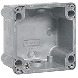 Poids: 786.00 g Legrand 052059 Métal Boîtier Réversible Hypra IP44/55 pour Prisinter Fixe 2P+T et 3P+T, 16A