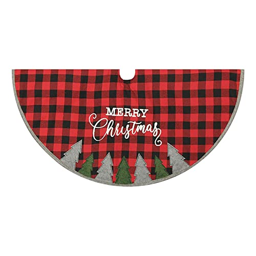 Christmas Decoration Tree Skirt Christmas Tree Apron Christmas Tree Forest Christmas Tree Decorations Party Favors For Kids 8-12 Goodie Bags (Red, One Size) #TOP3