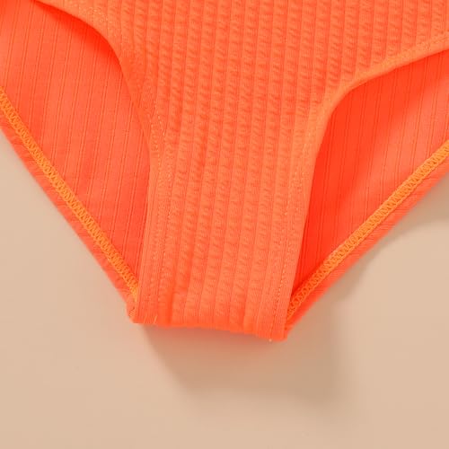 Image of Girls Swimsuit One Piece Bathing Suit Adjustable Straps Solid Color Cut Out Butterfly Girls' Swimwear for 7-14Y