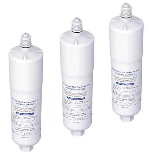 AP431 Cartridge Replacement for Aqua-Pure AP430SS Water Filter Whole House Scale Inhibition Inline Water System Helps Prevent Scale 3 Pack