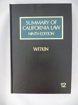 Hardcover Summary of California Law, Ninth Edition, Volume 12 Book