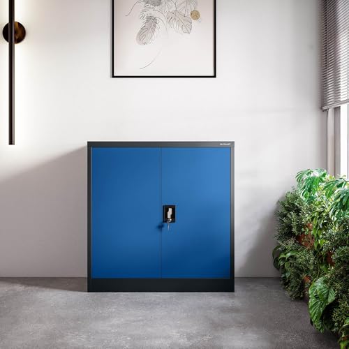 Foto von Jan Nowak Aktenschrank Büroschrank Metall, abschließbar, 93x90x40 cm
