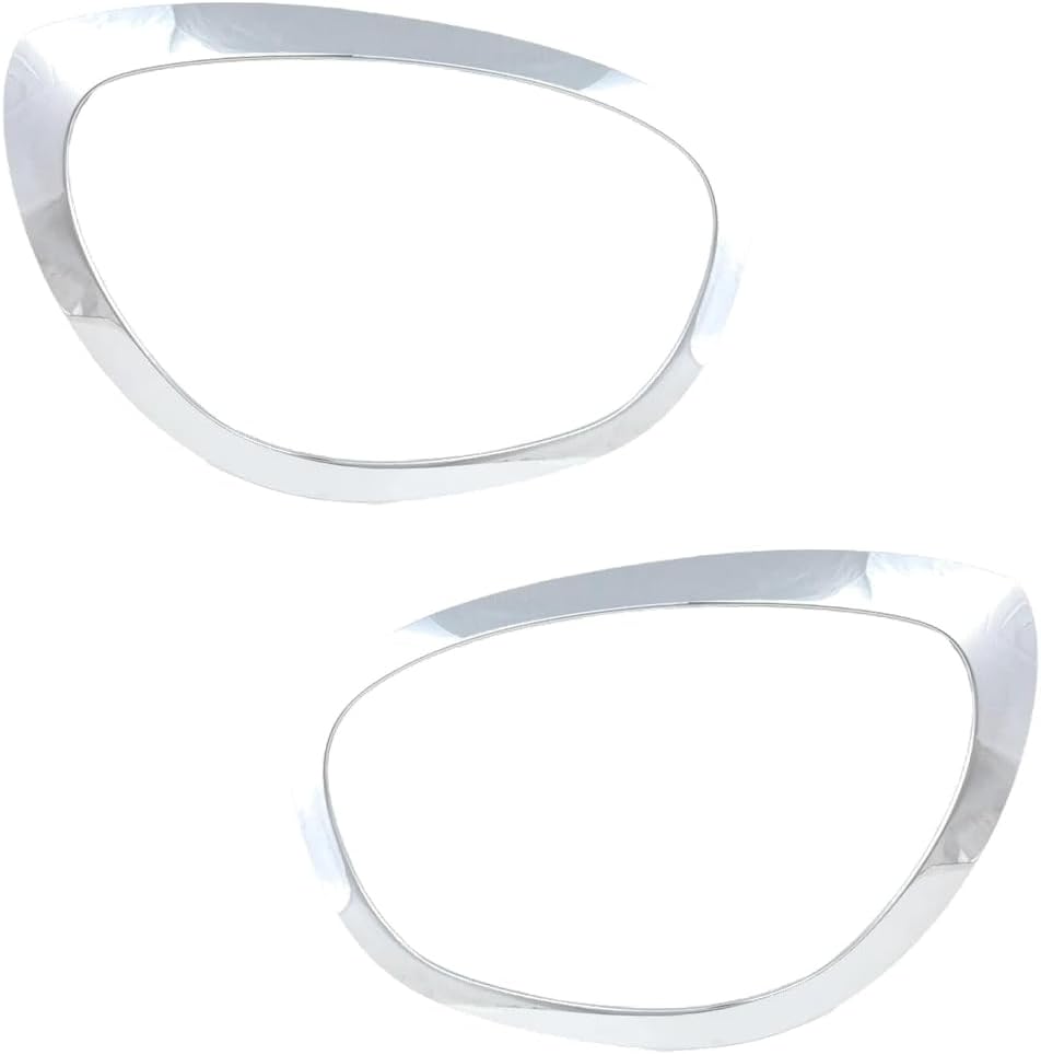 Rareelectrical New Pair Of Headlight Bezel Compatible With Mini Cooper Countryman S All4 4 Cyl 2.0L Cooper Countryman John Cooper Works All4 4 Cyl 2.0L 2017-2023 By Mc2506106 Mc2507106