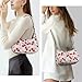 LAIQIAN Shoulder Bag for Women Cherry Purse Cute Fruit Print Purse Small Coquette Crossbody Hobo Bag with Strawberry Print (Cherry)