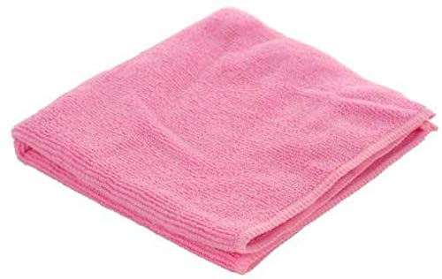 EliteKoopers 30x40cm Microfibre Cleaning Cloth For Kitchen Car Valeting Dusting (Red, 50Pcs)