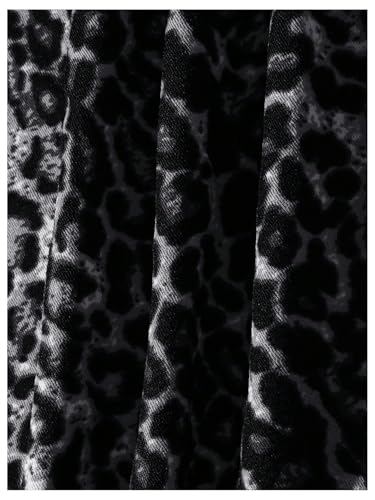 Image of Floerns Women's Leopard Print Sleeveless Tube Top Club Dress Split Bodycon Mini Dress