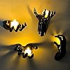 Halloween Decor Indoor, 4 Packs Creepy Reaching Hands with LED Candles, Life-Sized Gothic Wall Decor for Horror, Spooky Halloween Decorations for Home, Party, Goth & Dark Academia Style