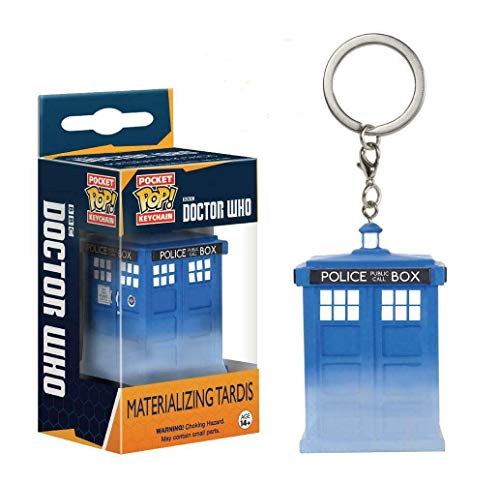 Funko - Porte Clé Doctor Who - Tardis Materializing Exclu Pocket Pop 4cm - 0849803091606