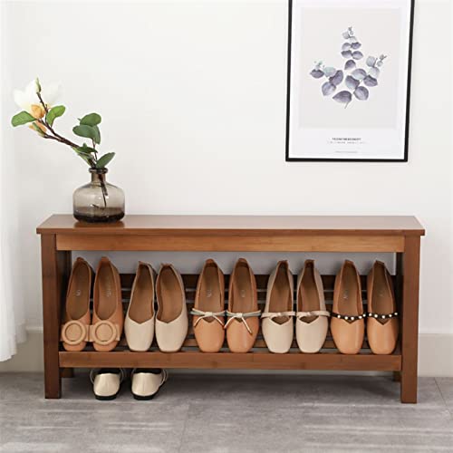 Banc à chaussures en bambou compact pour gagner de la place - 7