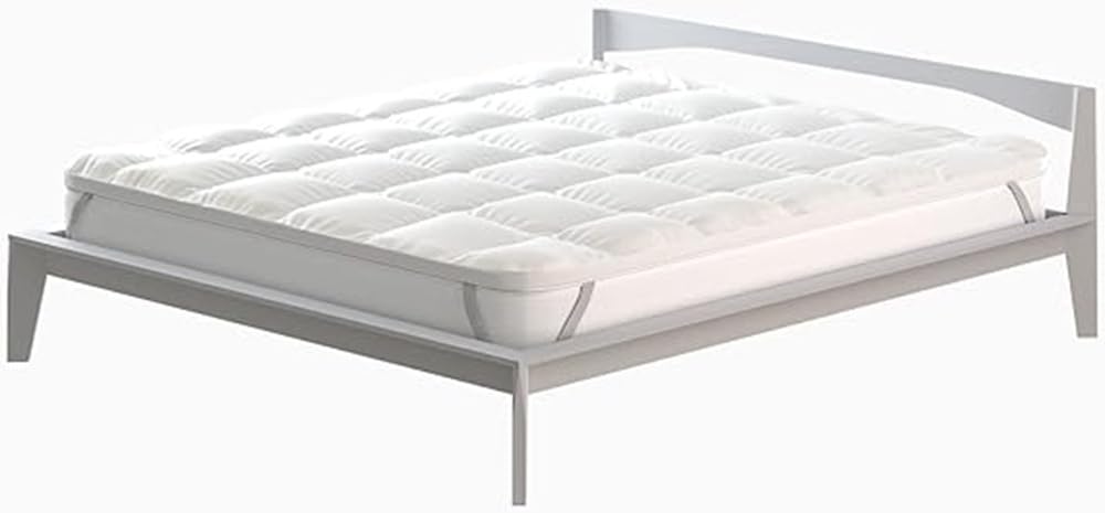 Topper 7 cm – Coprimaterasso Trapuntato e Soffice, 100% Anallergico e Traspirante, corregge i difetti del materasso (BIANCO, SINGOLO 85X200X7)