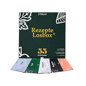 Rezepte Losbox® mit 55 Rezept Lose zum Kochen | Losbox für Paare, Paar-Geschenk, Geschenk Paare, Jahrestag, Geburtstag…