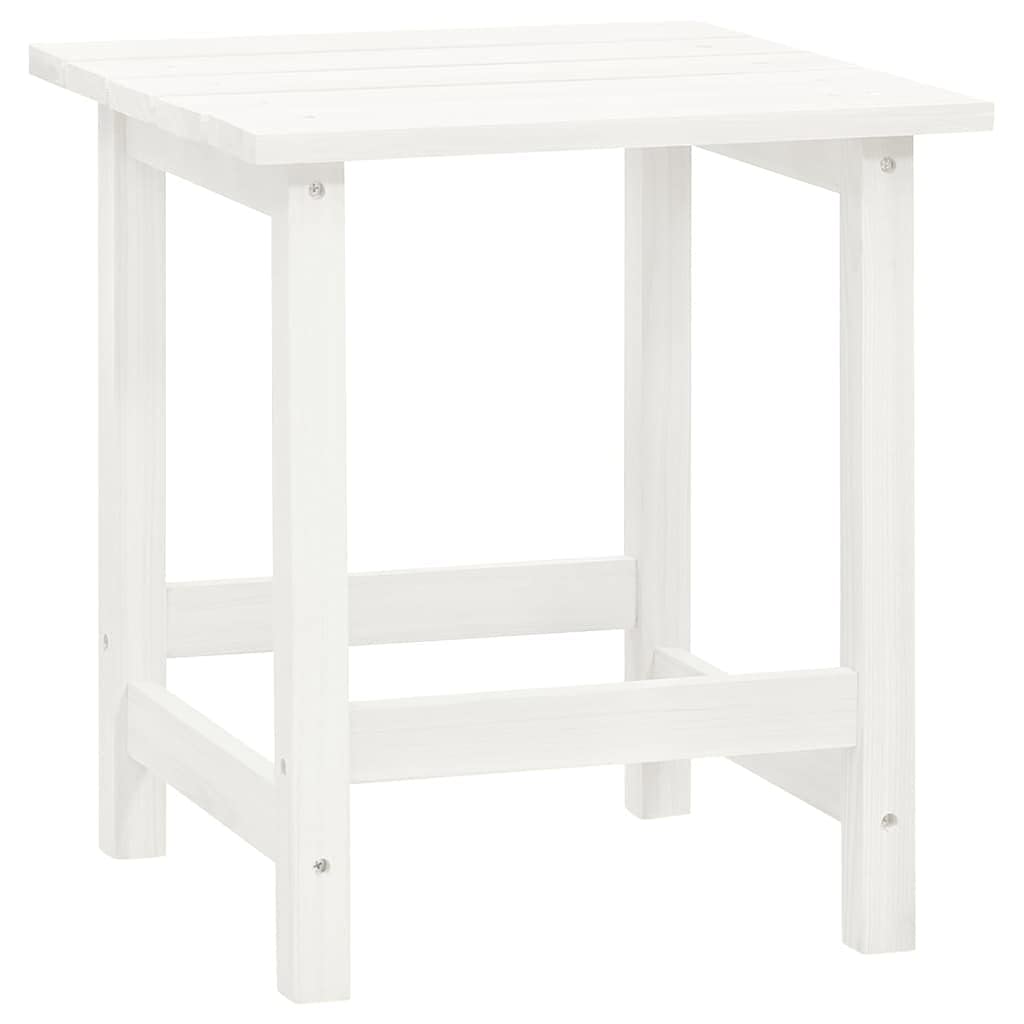 Solivagant Chaise de Jardin Adirondack avec Table Bois de Sapin Blanc,(10.15 KG)
