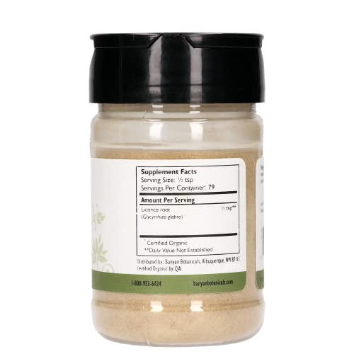 Banyan Botanicals Licorice Root Powder, Spice Jar - Usda Organic - Glycyrrhiza Glabra - Ayurvedic Herb For Lungs, Skin, & Stomach … #TOP1