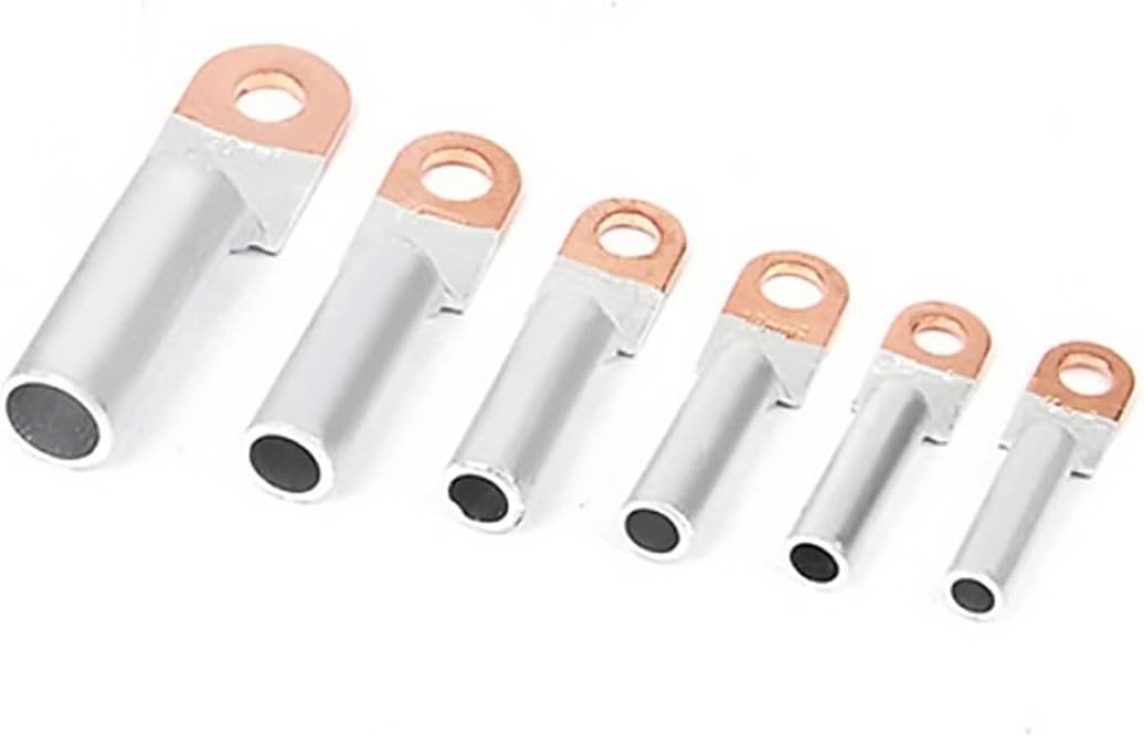 DTL-10/16/25/35/50/70/95mm2 Compression Copper Aluminum Bimetal Terminal Wiring Connector Lug Power Fittings(5PCS,DTL-70)
