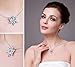 HJALing Women's Snowflake Earrings Necklace Set Christmas Snowflake Pendant Necklace Clavicle Chain Ornaments Female Mom/Wife/Sister/Best Friend