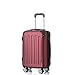 Produktbild Flexot 2045 Handgepäck Koffer (Bordcase) - Farbe Rubin Rot Größe M Hartschalen-Koffer Trolley Rollkoffer Reisekoffer Handgepäck 4 Rollen