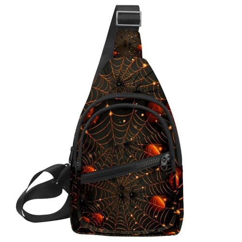 Riñonera cruzada con tela de araña ajustable para hombre y mujer multicolor