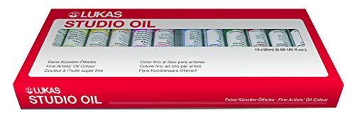 LUKAS Studio Professional Oil Color Paint High Pigment Professional Paint - Basic Set of 12 - 20 ml Tubes - [Set of 12] - Thumbnail 2