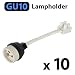 Produktbild JRing 10 PC GU10 Netz-Downlighter Lampen-Halter u. Klemmenblock/Brücke