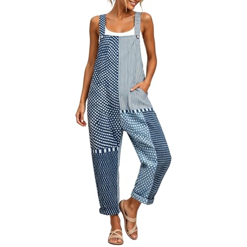 Mono de verano sin mangas para mujer con botones y cinturón elástico