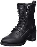 Mustang Damen 1441-501 Schnuer-Stiefelette, schwarz, 38 EU