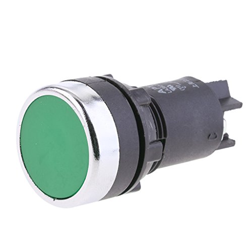 Preisvergleich Produktbild Homyl Kunststoff Momentanen 22mm Druckschalter Druckknopfschalter 250V Spst Wasserdicht - Grün
