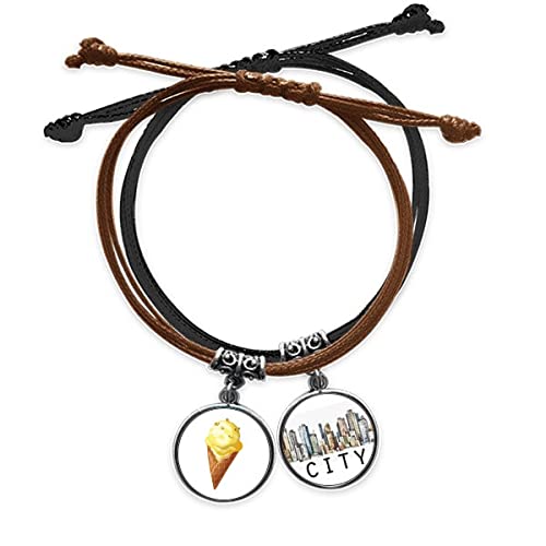Bracelet cacahuètes ajustable jaune pour éviter les allergies