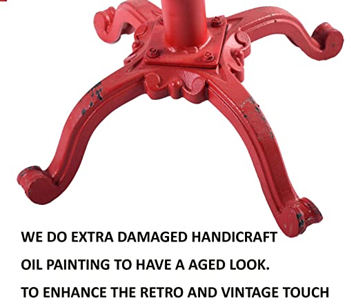 Lokkhan Rustic Industrial Bar Stool-Cast Iron Tractor Seat Stool-Adjustable Counter Height Swivel Breakfast Bar Stool-Farmhouse Metal Stool-19.7-26.8 Inch Seat Height #TOP6