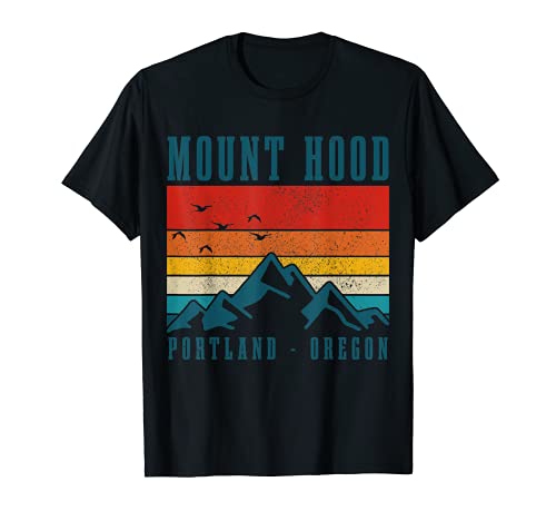 Mount Hood Portland Oregon Vintage USA Souvenir Camiseta