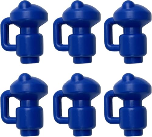 TFG - Ttfd 6 Pcs Trampoline Pole Cap, Blue Thickened Durable Universal Trampoline Enclosure Pole Cap, for Net Hook Trampoline Accessories
