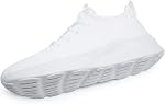 FUJEAK Women Walking Shoes Fashion Sneakers Athletic Casual Road Running Breathable WorkoutGym Tennis Lace Up Comfortable Lightweight Shoes