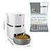 Automatic Cat Feeder, HoneyGuaridan Pet Feeder for Multiple Cats&Dog Food Dispenser with Splitter,Portion Control and Voice Recording Dual Power Apply Food Alarm