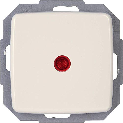 Kopp 586671081 Rivo Kontrollschalter (Aus- und Wechselschalter) beleuchtet, reinweiß (ral 9010)