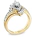 Finecreation_usa !! 2Ct Marquise Cut Lab Created Diamond Women's Wedding Ring 14K Yellow Gold Plated (yellow, 4.5)