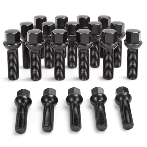 Boulons de roue M14x1.5 sphériques de 45mm pour Golf, Tiguan et Passat