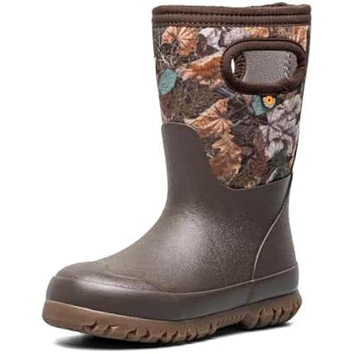 BOGS Grasp Kids Waterproof Rain Boots, Insulated Winter Snow Boots