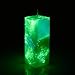 Produktbild lumentics Leuchtkerze mit Nachleuchteffekt Grün - Dekorative Kerzen mit Nachleuchteffekt. Nachleuchtende Dekokerze mit Leuchtpigmenten (Made in Germany, 16 x 5,5 cm)