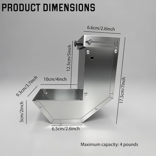 Mangeoire petits animaux de compagnie durables en acier inox - 3