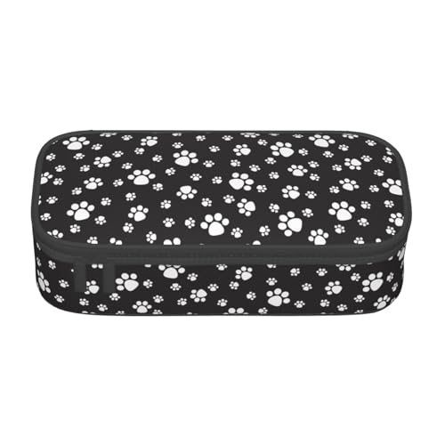 Image of Perinsto Cute Dog Cat Paws Pencil Case Big Capacity Multi Compartment Stationery Box Pencil Pouch Holder Desk Organizer For School Office Home