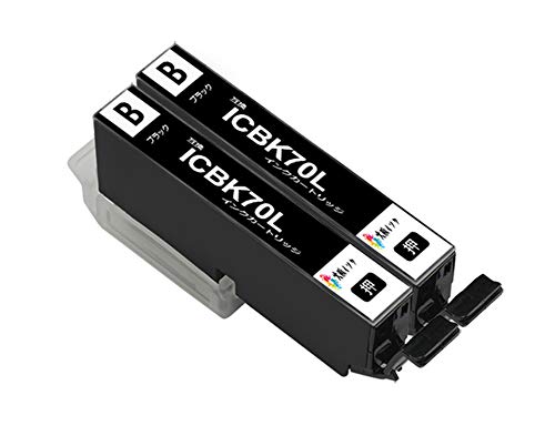 Amazon.co.jp: インクカートリッジ 70L 互換 IC6CL70L BK