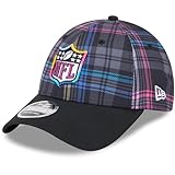 New Era Gorra ajustable 9FORTY de la NFL Crucial Catch para hombre, color negro