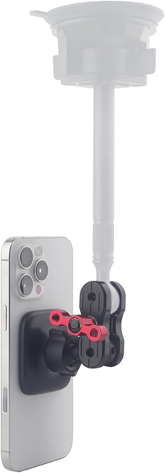 20mm Ball Socket Arm with Magnetic Phone Holder for Magsafe & All Smartphones Compatible with Bulletpoint Mounting Solutions | Heavy-Duty Aluminum Arm